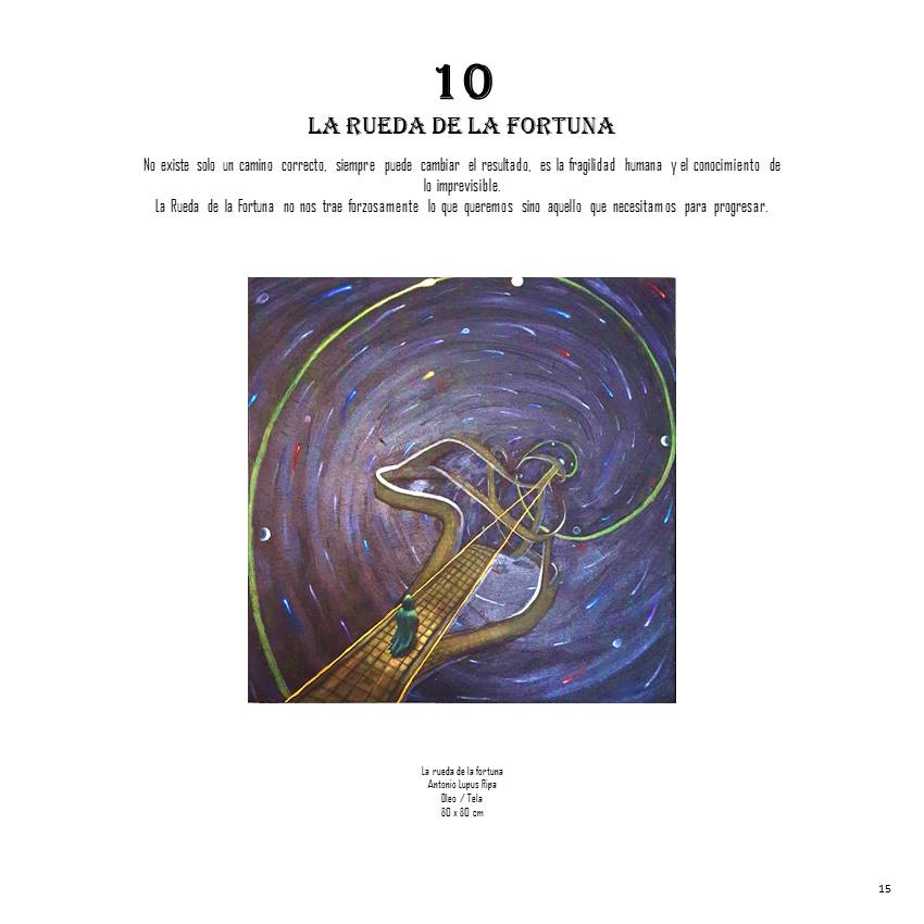  La rueda de la fortuna - Antonio Lupus Ripa - Oleo / Tela - 80 x 80 cm