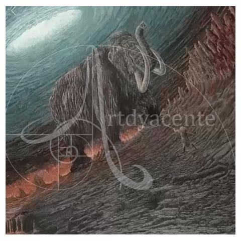 Battle Benieth, The hole of Antartica - Alejandro Vargas -  Oleo / Madera  - 40 x 40 cm 