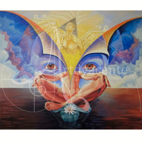 Liberación de la Quimera - Andrés González -  Acrílico / Tela - 120 x 100 cm 